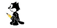 Gif animé merci felix le chat